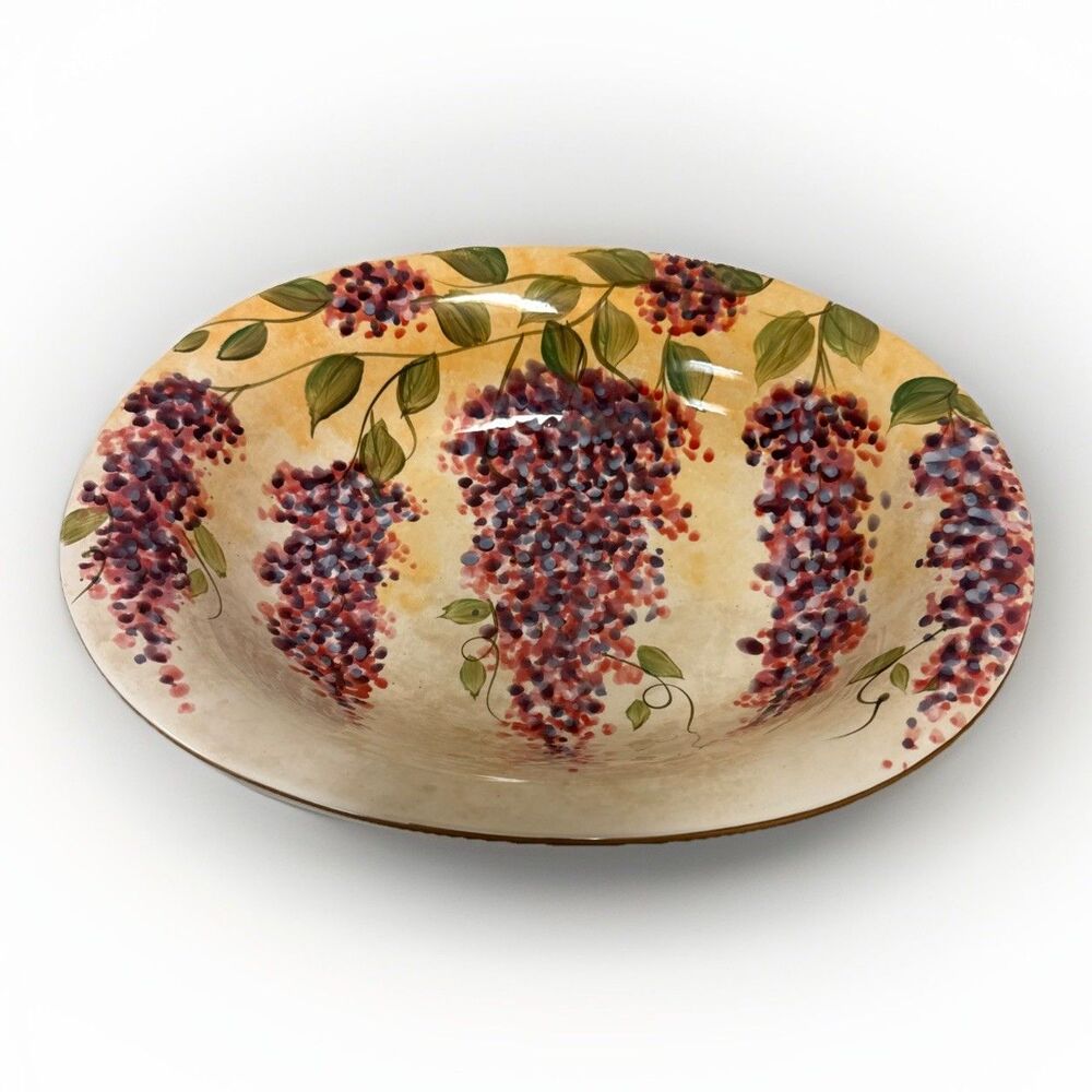 Vintage Wisteria Dinnerware Rare 2004 Heritage Mint,Ltd. Pasta Serving Bowl.